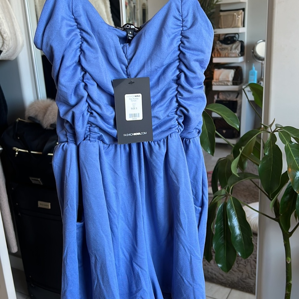RILEY RUCHED ROMPER